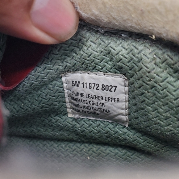 VINTAGE TIMBERLAND NELLIE WATERPROOF BOOTS CITY RED JUNIORS SIZE 5 M SHOES - Picture 3 of 12